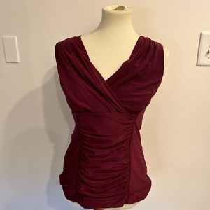Ruched sleeveless top